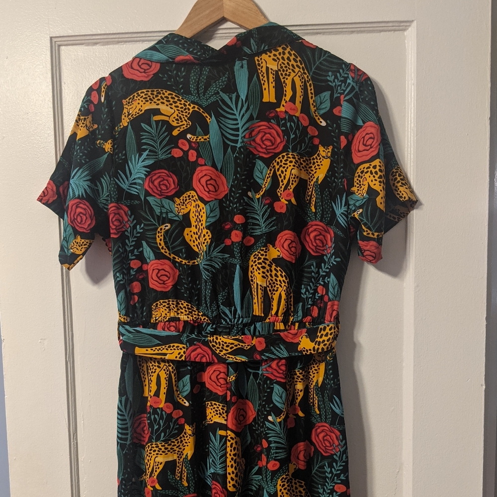 America & Beyond Jaguar Dreams Print Jumpsuit - Picture 5 of 8
